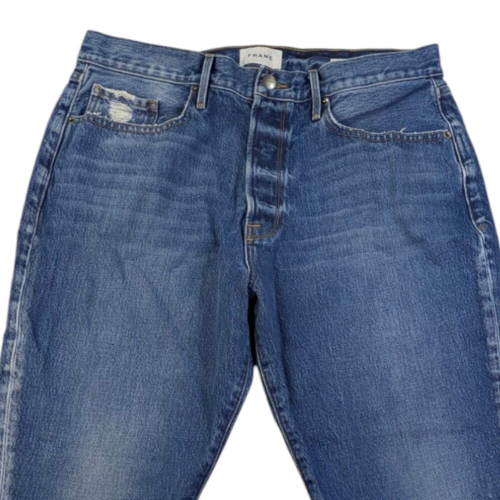 Frame Le Original High Rise Chewed Hem EUC $239 Size 33 J1680 - Picture 7 of 11
